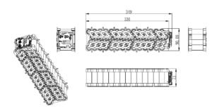 50.4V eBike Downtube Battery TP6064 Cell Arrangement