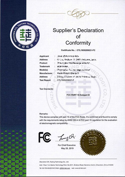 fcc certification