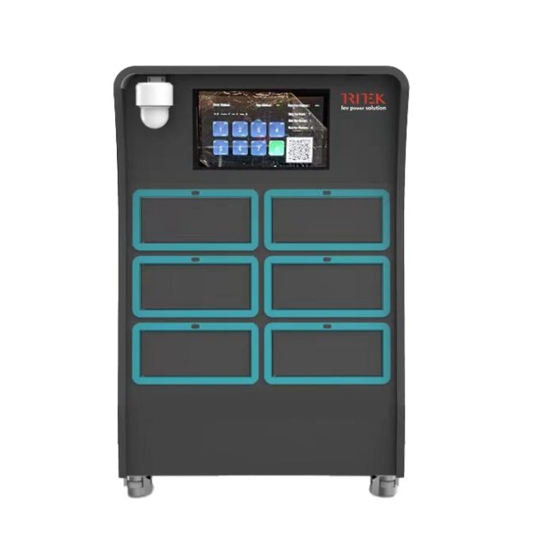 6 slot battery swap station