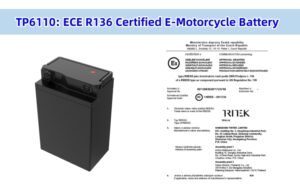 TP6110: ECE R136 Certified E-Motorcycle Battery for Safer, Smarter Mobility