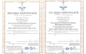Tritek’s Anhui Factory Achieves ISO 14001 and ISO 45001 Certification