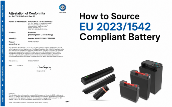 How to Source EU 20231542 Compliant Battery