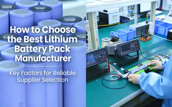 How to Choose the Best Lithium Battery Pack Manufacturer