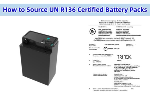 How to Source UN R136 Certified Battery Packs