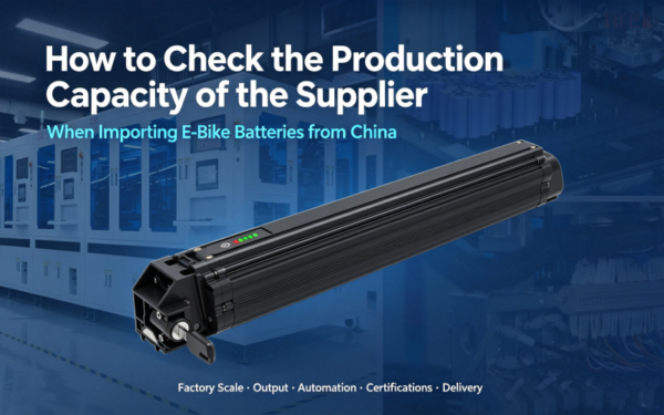 How to Check the Production Capacity of the Supplier When Importing E-Bike Batteries from China